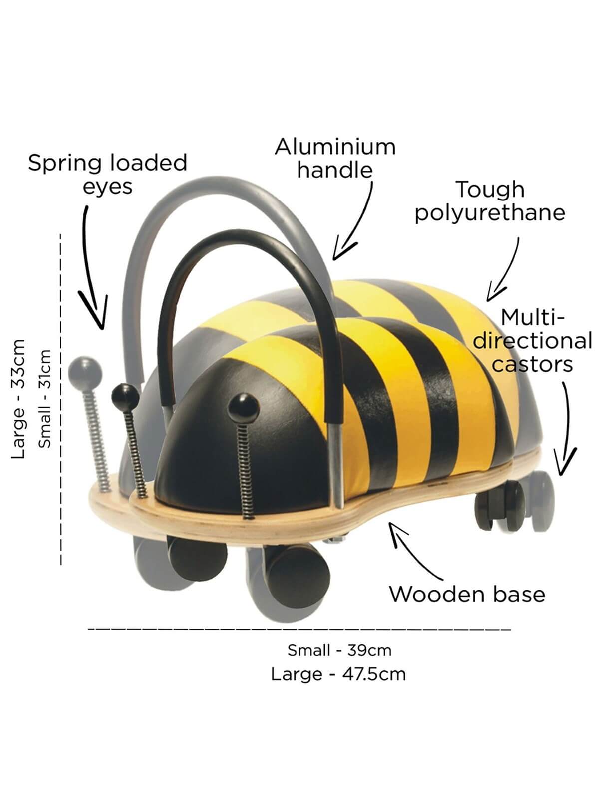 Wheelybug Bumble Bee Large/3 years +
