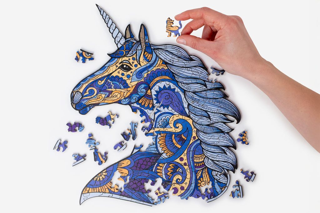 Wooden Jigsaw Puzzle Unicorn