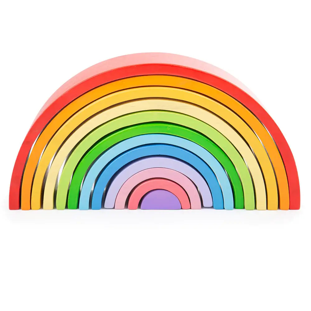 Stackable 2024 wooden rainbow