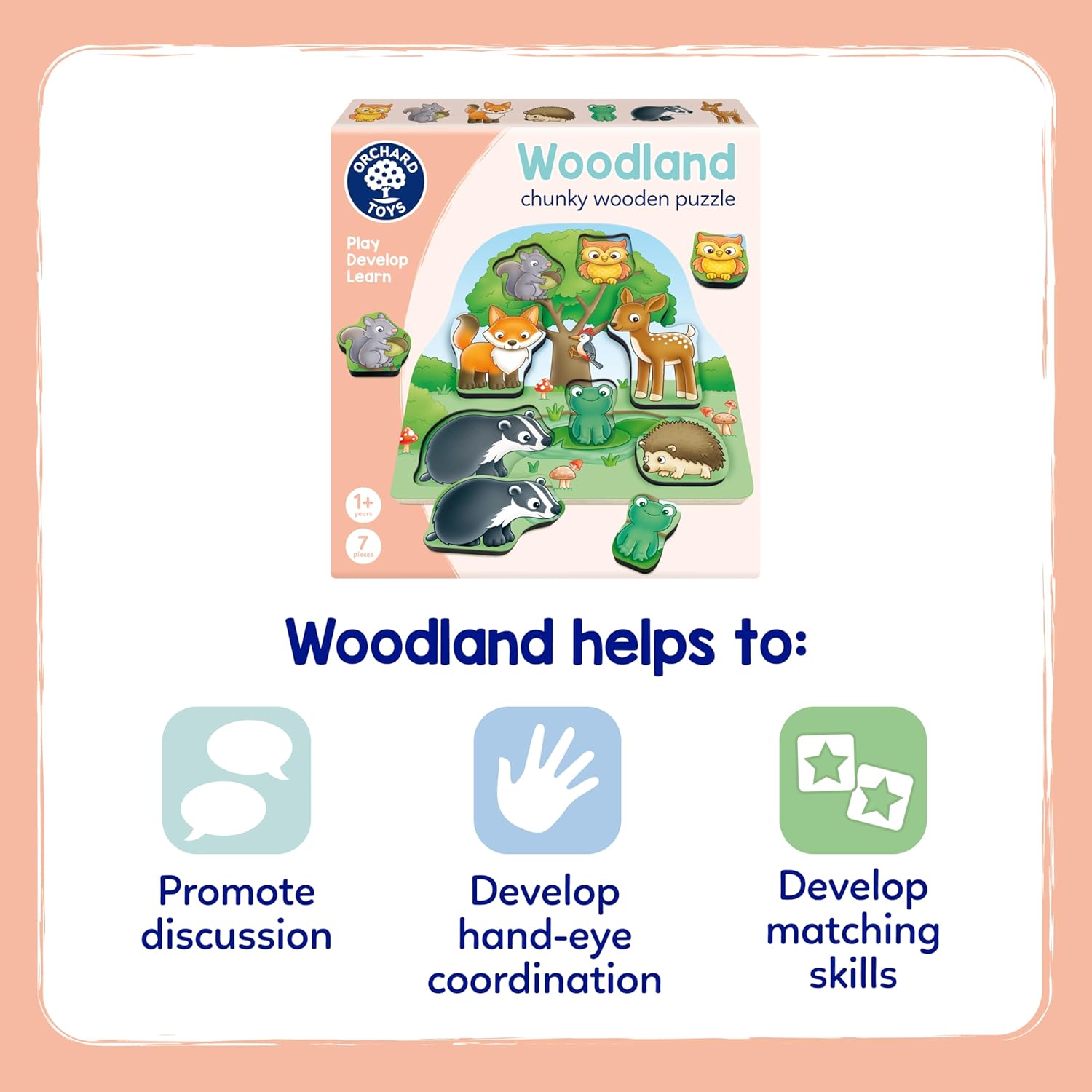 Woodland Chunky Wooden Puzzle