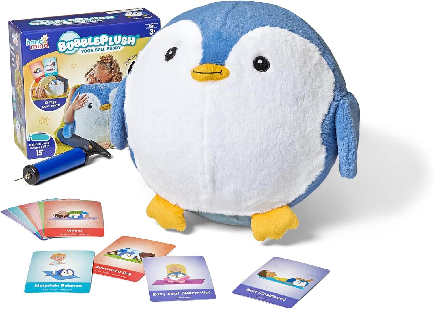 Yoga Ball Buddy with BubblePlush Penguin
