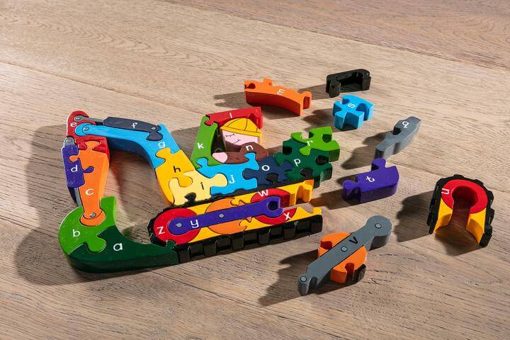 Alphabet Digger Wooden Jigsaw Puzzle
