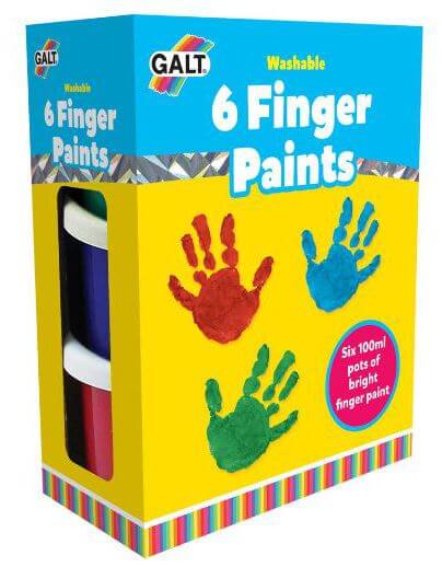 6 Finger Paints Washable