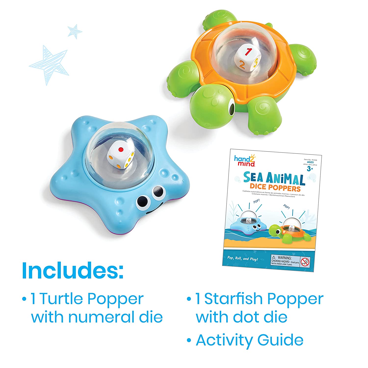 Sea Animals Dice Poppers