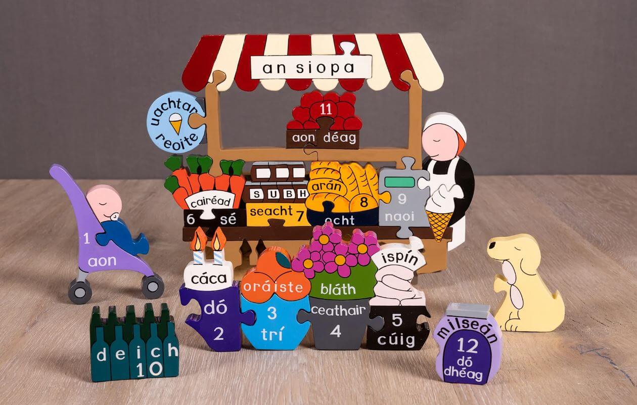 An Siopa Jigsaw Puzzle (As Gaeilge)