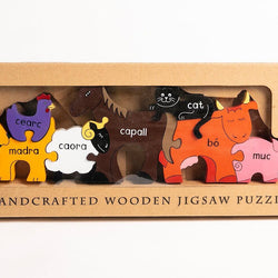 Farm Animals in Irish Jigsaw Puzzle (As Gaeilge)