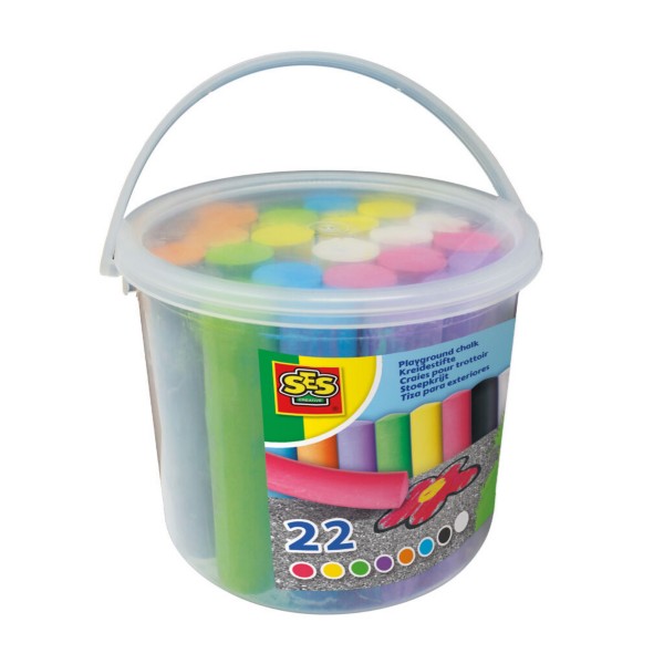 Playground Chalk 22pcs Bucket