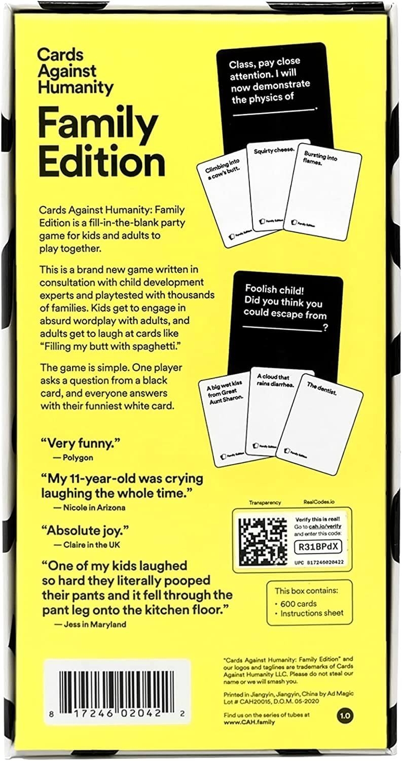 Cards Against Humanity Family Edition