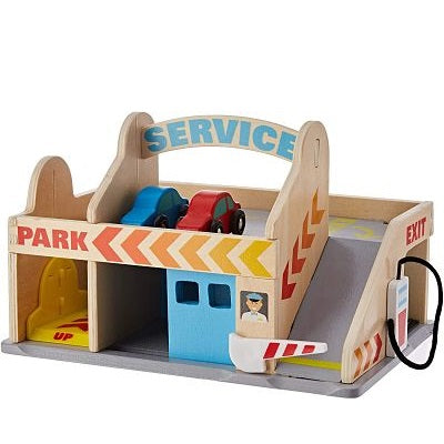 Service Station Parking Garage Wooden Toy