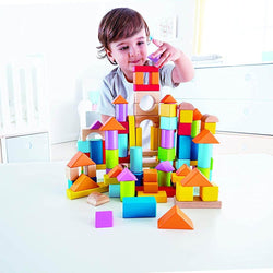 Wooden Beech Building Blocks Multicolor Hape