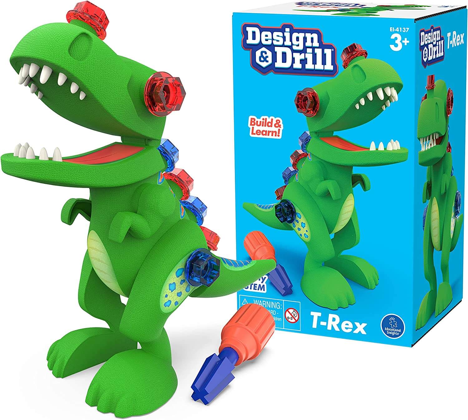 Design Drill T-Rex Take Apart Dinosaur Toy - Main Image