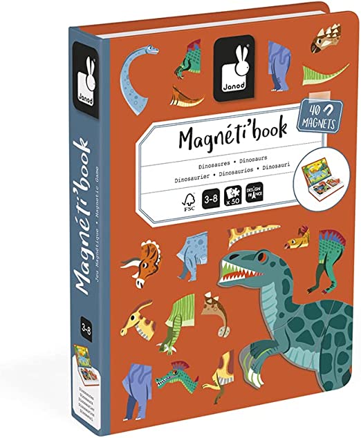 Janod - Magneti'Book Dinosaurs