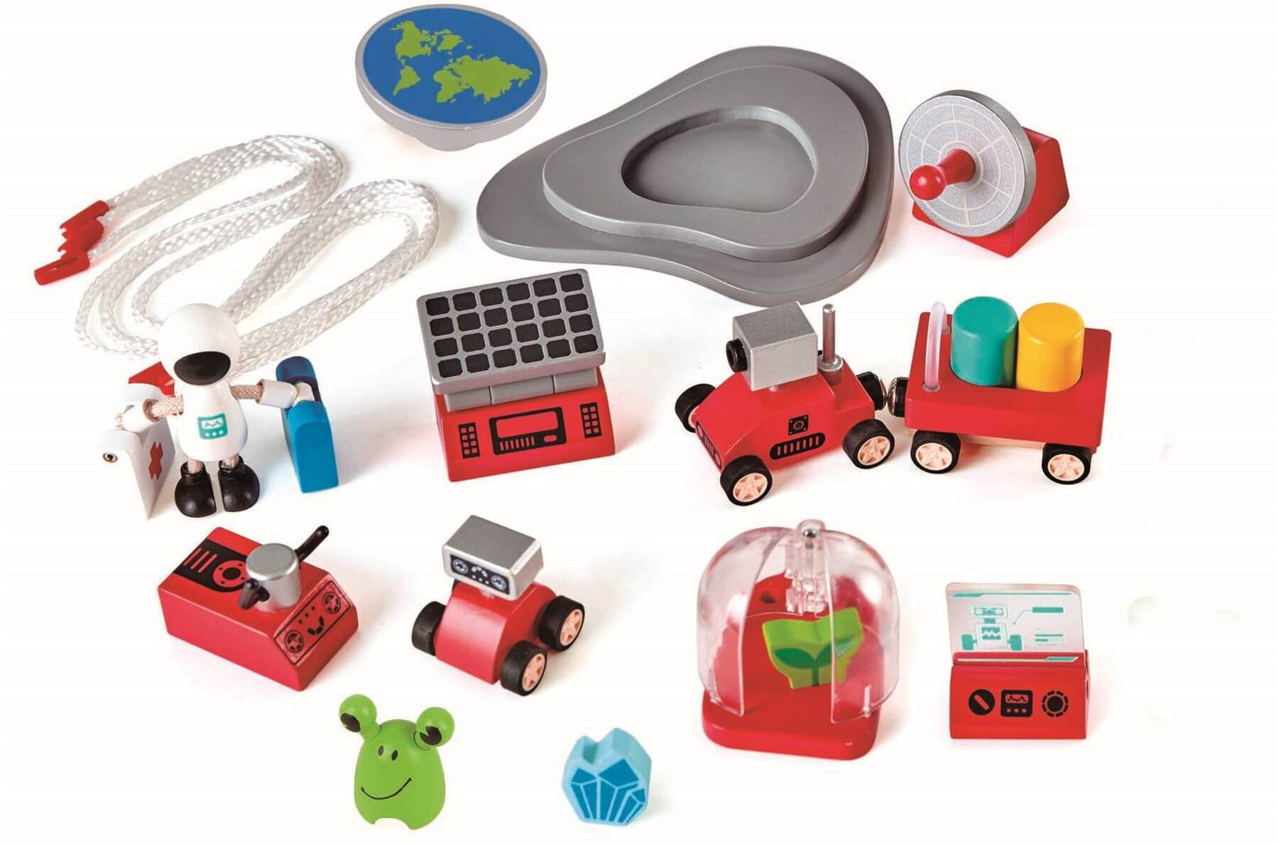 Four-Stage Space Rocket Ship