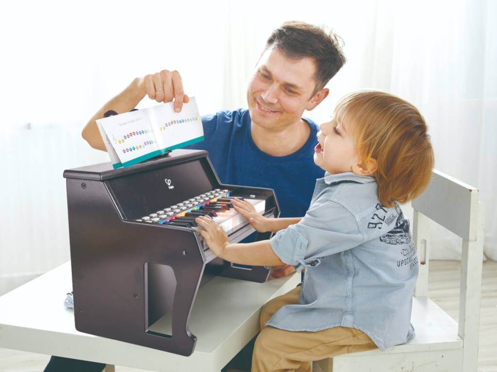 Learn with Lights Piano, Black - Hape