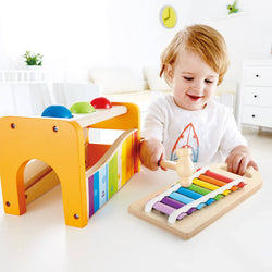 Hape Pound & Tap Bench With Slide Out Xylophone