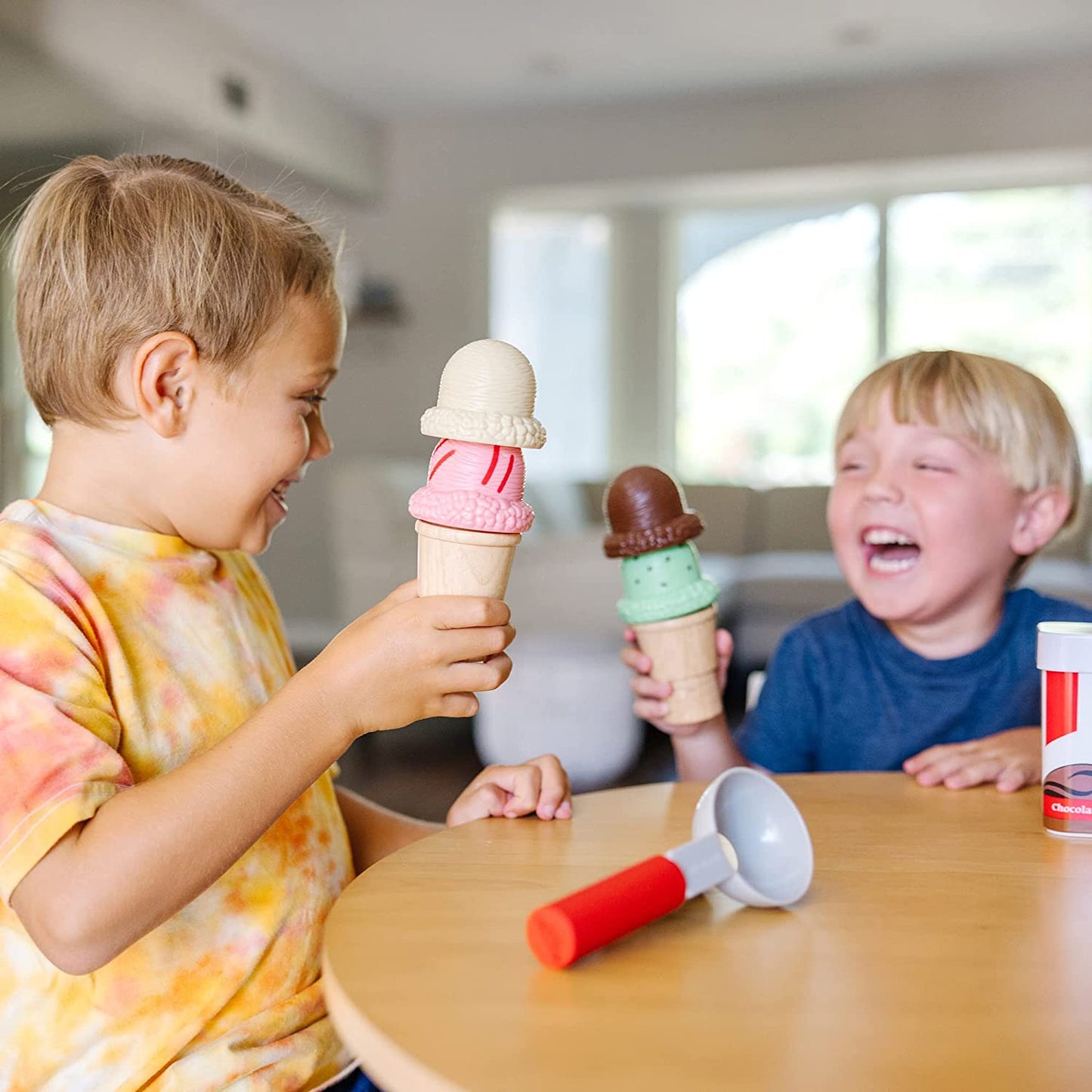 Scoop and Stack Ice Cream Cone Magnetic Play Set - Melissa & Doug