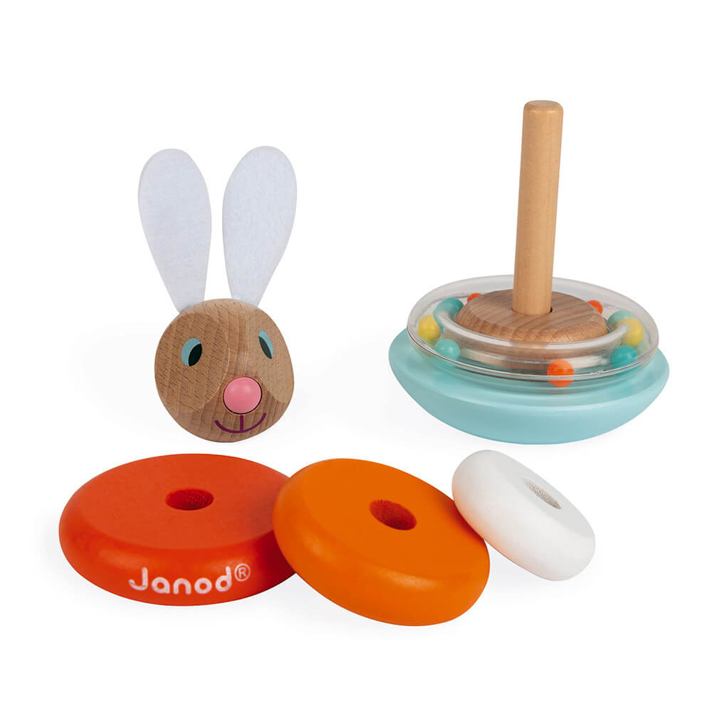 Stackable Roly-Poly Rabbit Wooden