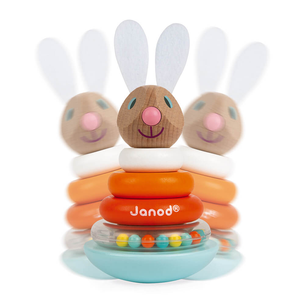 Stackable Roly-Poly Rabbit Wooden
