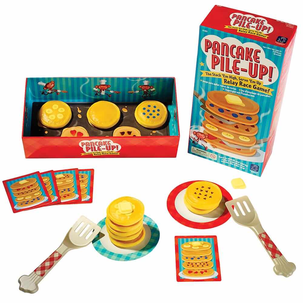 Pancake Pile-Up! Matching Relay Race Game
