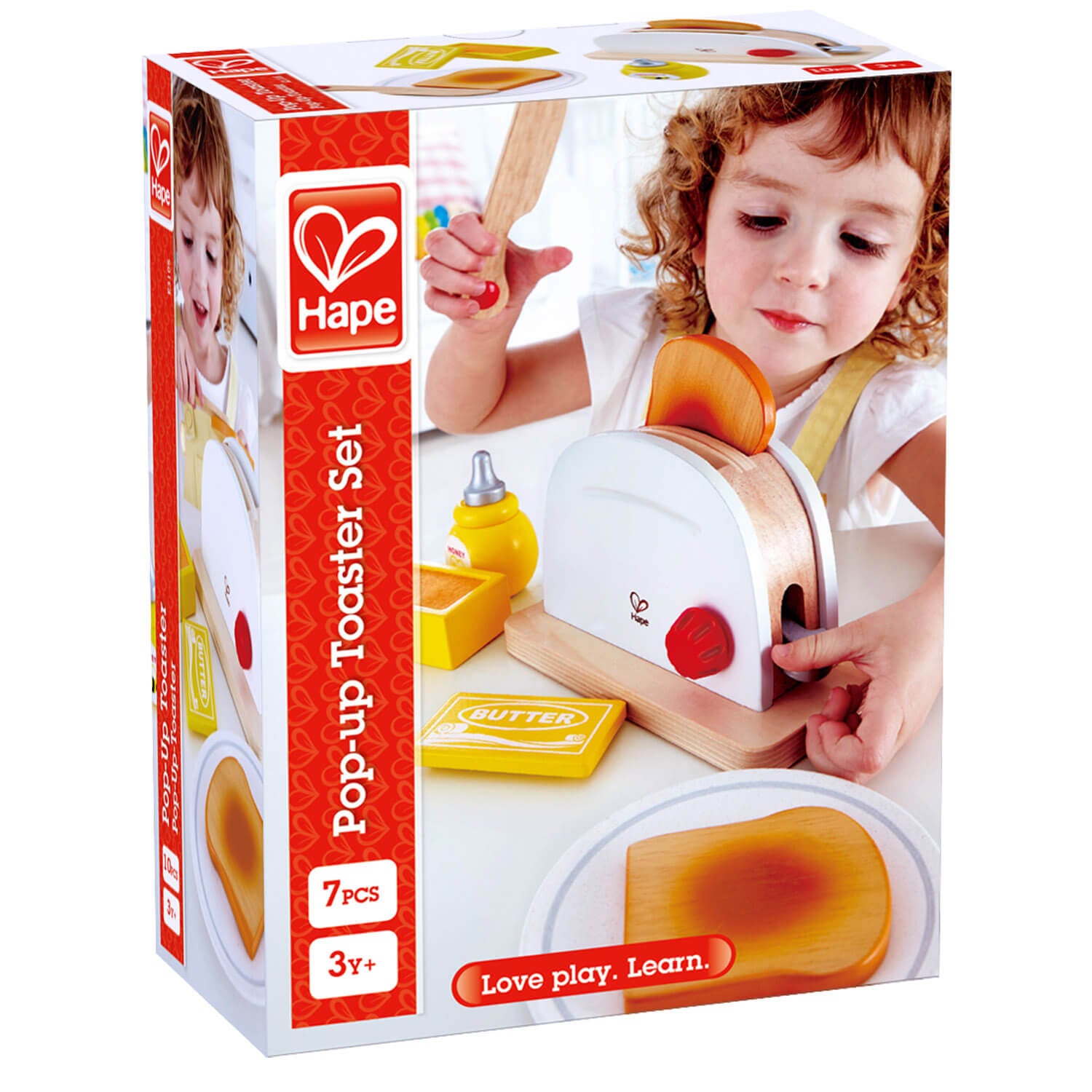 Wooden Pop-Up Toaster Set