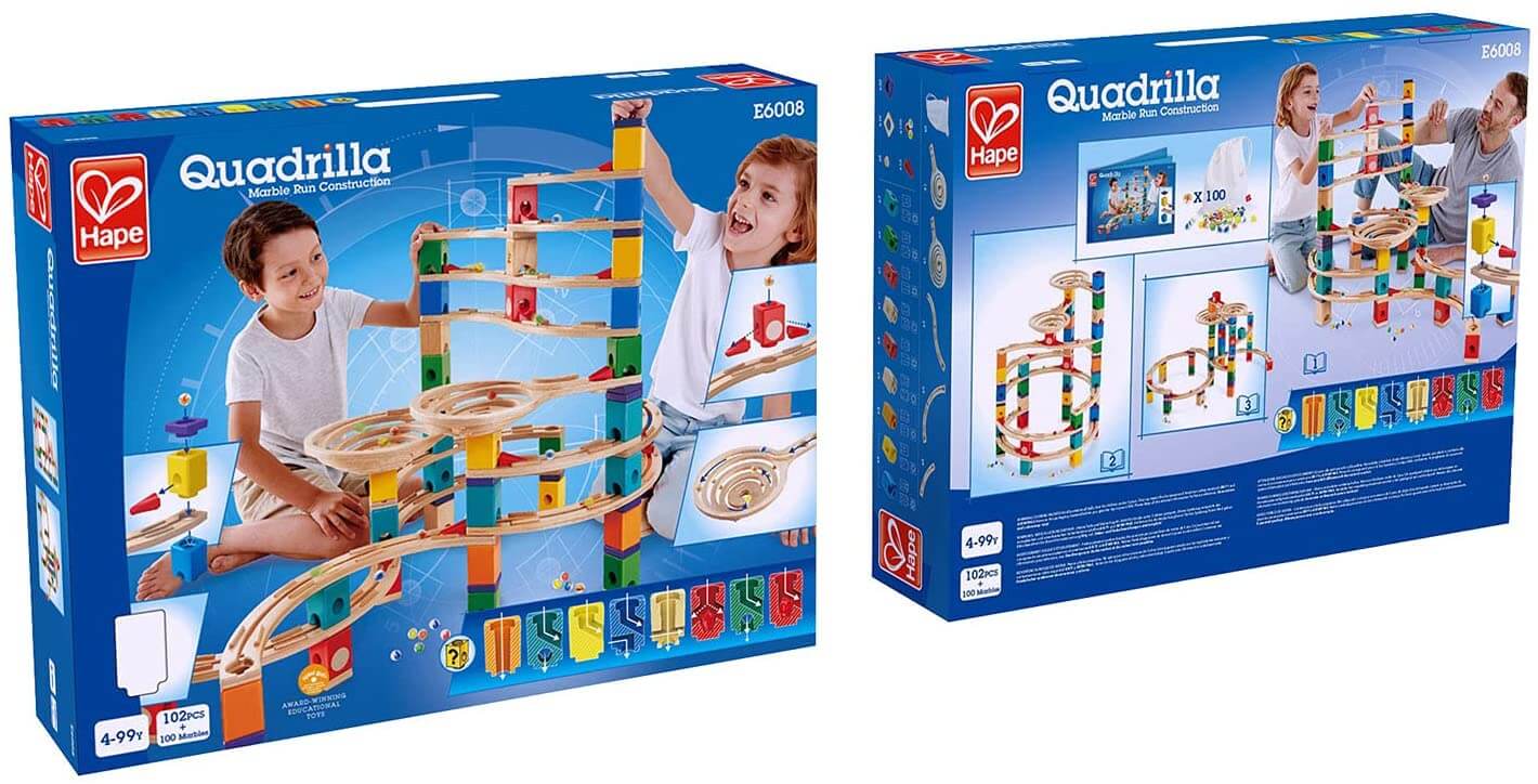 The Ultimate Quadrilla Marble Run Cyclone Hape