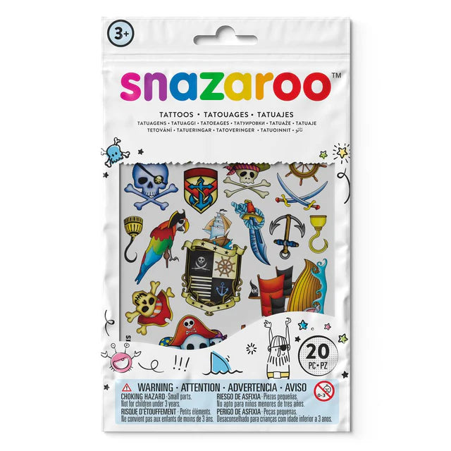 Snazaroo pirates Tattoos (set of 20)