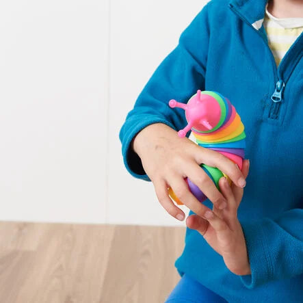 Rainbow Fidget Slug Toy