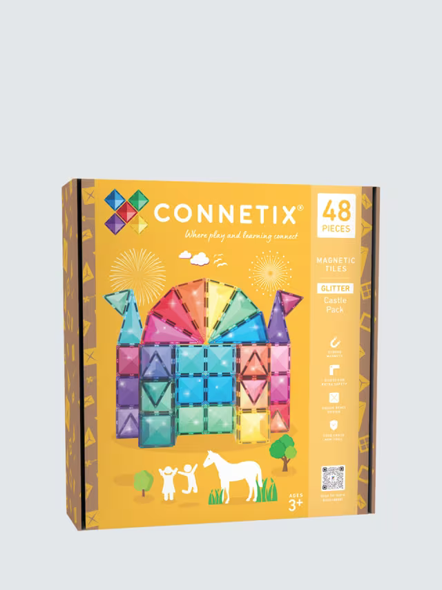 Connetix Glitter Castle Pack 48 pcs