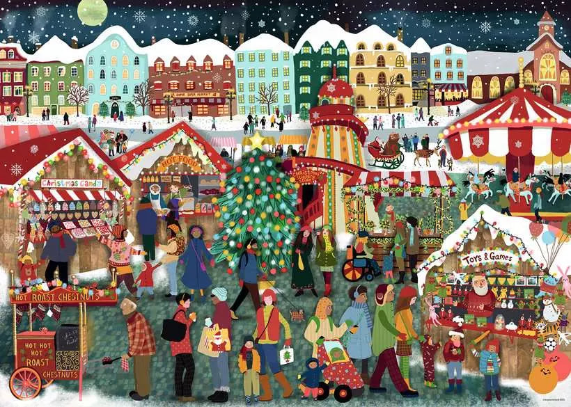 Ravensburger puzzle Christmas market 1000pcs