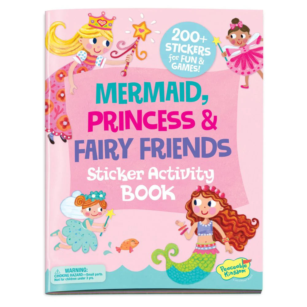 Peaceable Kingdom Sticker Book - Mermaid, Princess and Fairy Friends