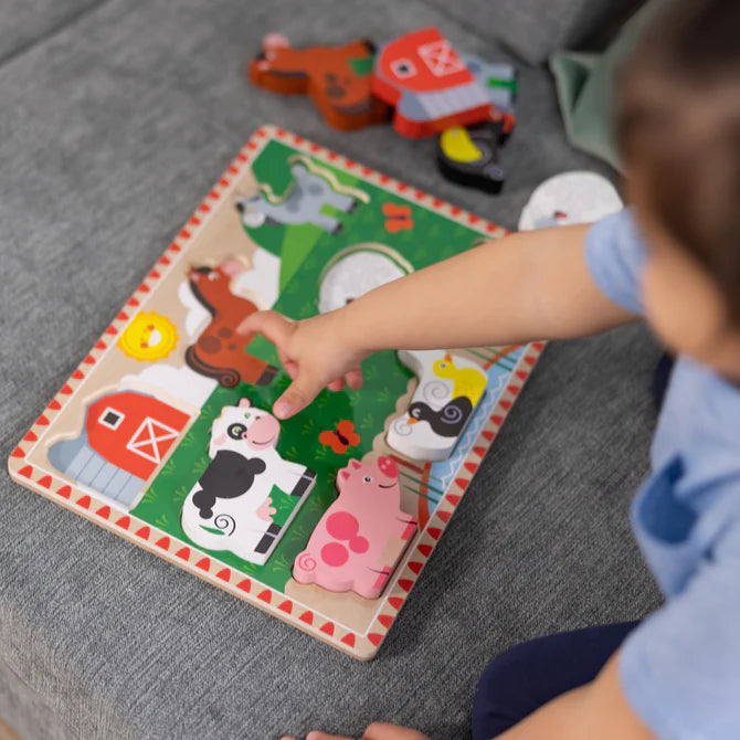 Farm Animals Chunky Puzzle - 8 Pieces