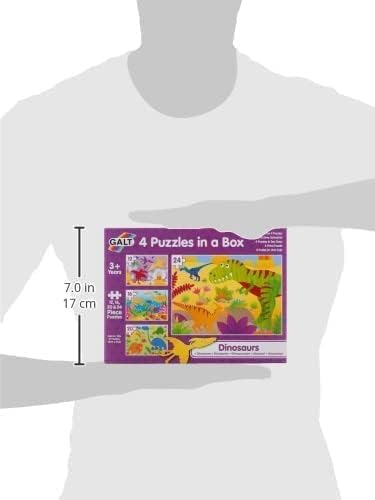 Galt 4 Puzzles In A Box Dinosaurs