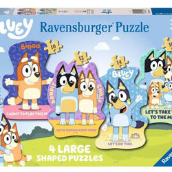 Bluey 4 large shaped puzzle