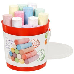 Goki Coloured Chalk for Street Painting Tub