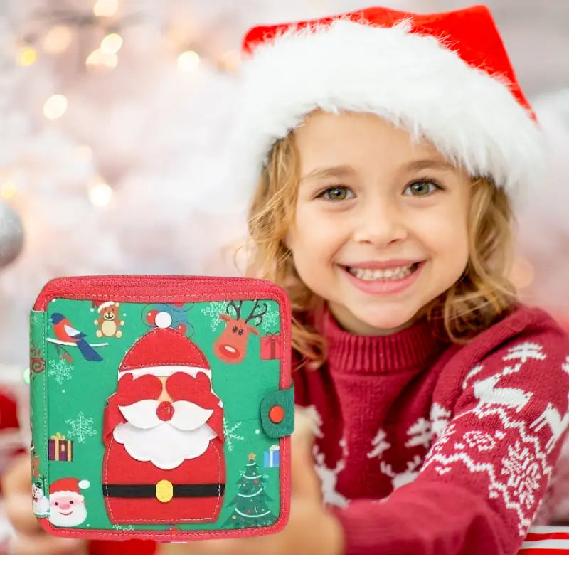 Montessori Busy Board Book Christmas