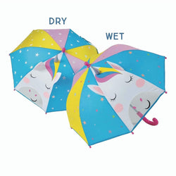Colour Changing 3D Umbrella - Rainbow Unicorn