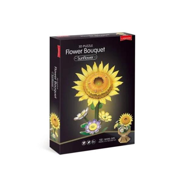 Sunflower Flower Bouquet – 3D Puzzle