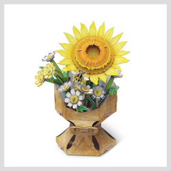 Sunflower Flower Bouquet – 3D Puzzle