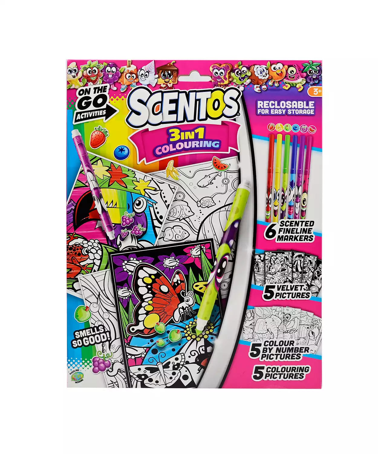 Scentos On The Go Activities 3 in 1 Colouring
