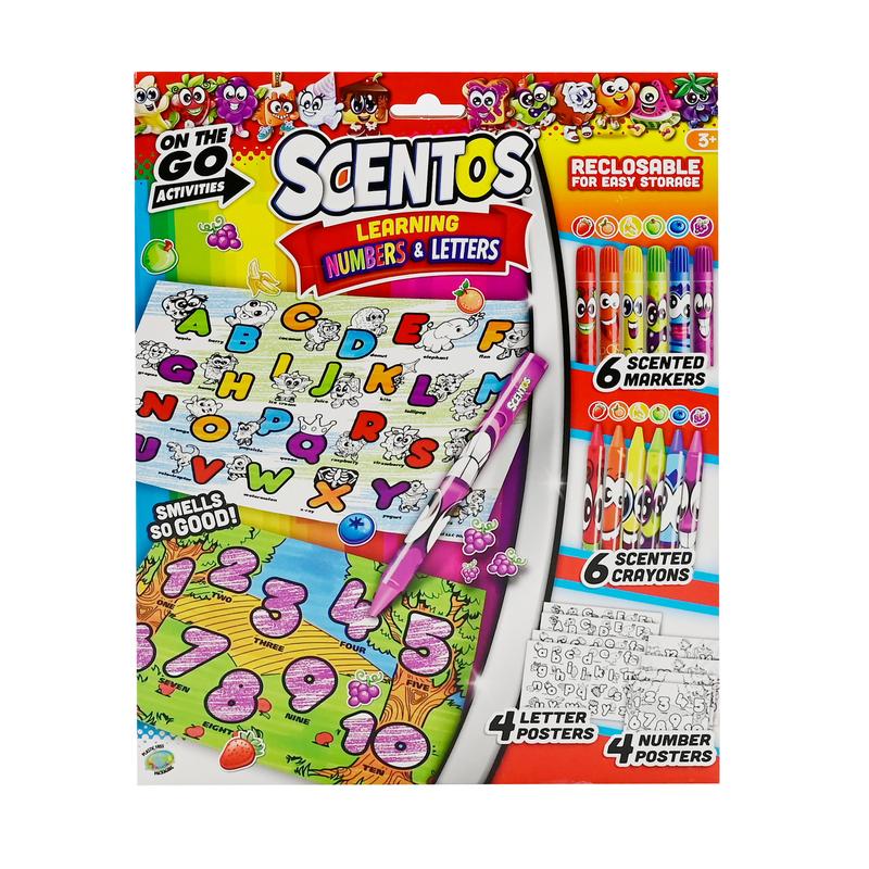 Scentos On the Go Activities Learning Numbers and Letters