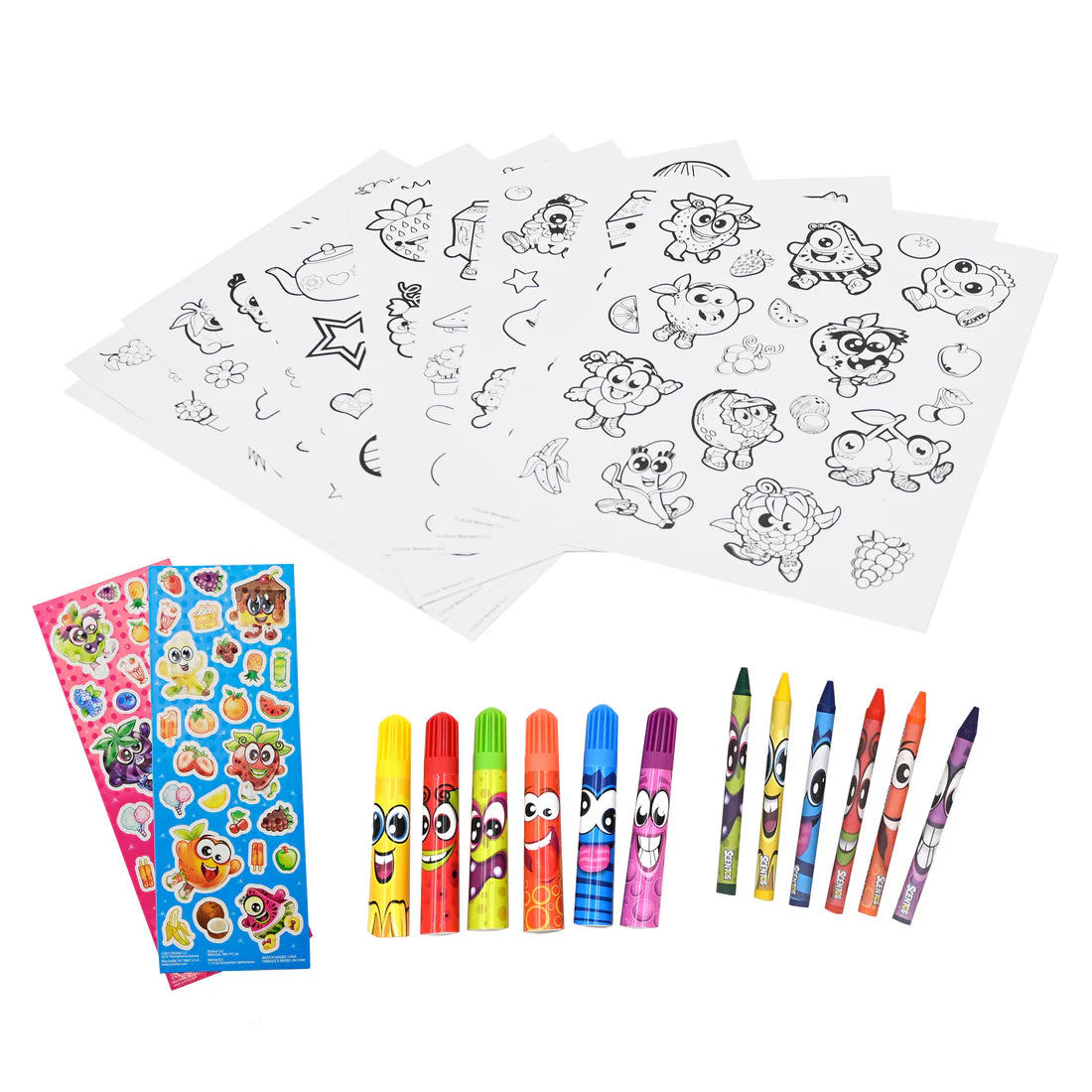 Scentos On the Go Activities Colour-in Stickers