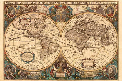 Jigsaw Puzzle Antique World Map - 5000 Pieces Puzzle