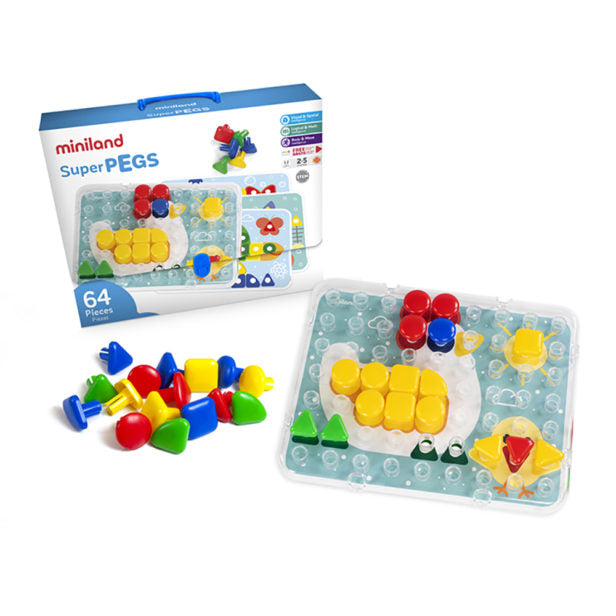 Miniland Superpegs 64 Pieces