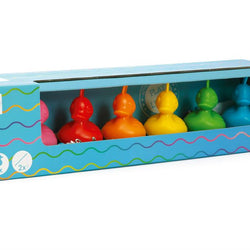 Fishing ducks set - rainbow