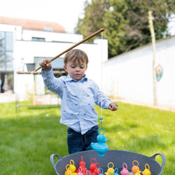 Fishing ducks set - rainbow