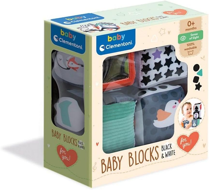 Clementoni Baby Blocks Black & White