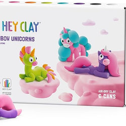 Hey Clay Rainbow Unicorns 6 Cans
