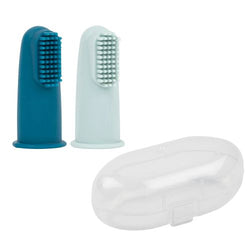 Nattou Baby Finger Toothbrush Blue