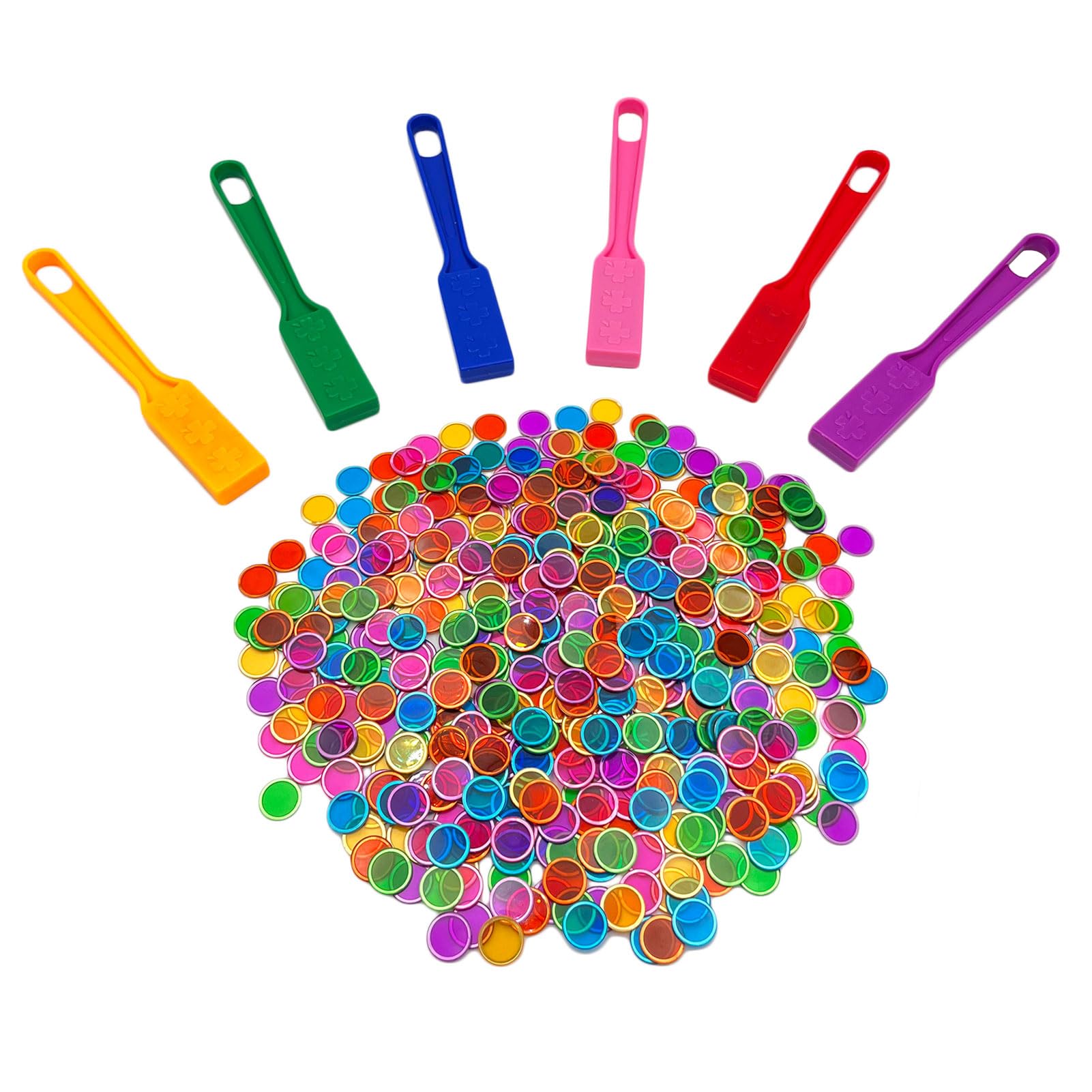 2 x Magnetic wands and coloured chips set