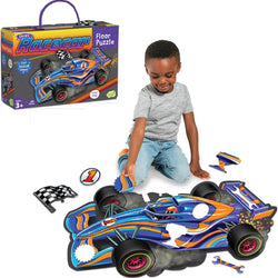 Shiny racecar floor puzzle